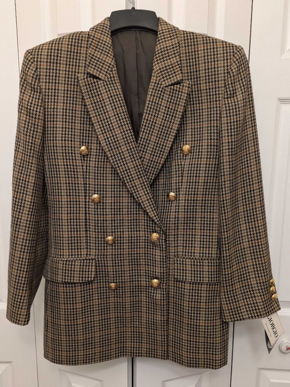 GIORGIO Tweed Wool Blazer Size 10
